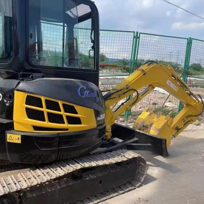 Китай Желтая краска Оригинальная Kobelco 35 Подержанная мини-экскаватор Kobelco Sk75 продается