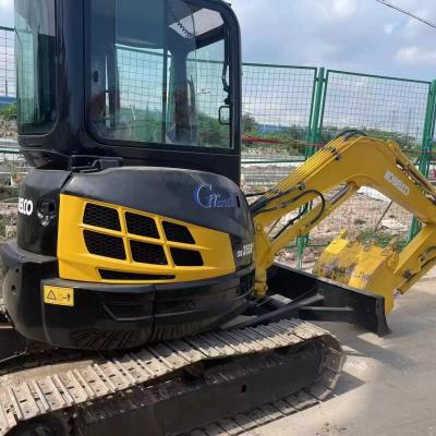 Китай Желтый цвет Оригинальная краска Использованный Kobelco 35sr Подержанный мини экскаватор продается
