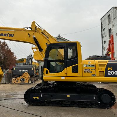 Chine 20 tonnes de couleur d'origine Excavatrice utilisée Komatsu Pc200 Excavatrice de construction à vendre