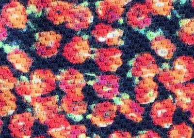 China Contemporary Floral Viscose Rayon Fabric For Felt / Pillow / Sportswear for sale
