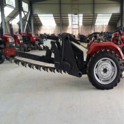 China High Speed Construction Material Stores Equipment Farm Diesel Tractor Mounted Chain Trench Digging Machine For Pipe Laying for sale