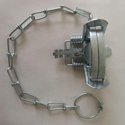 China Liebang Viable Trap Metal Galvanized Animal Leg Catch Trap Coil Spring Wild Leg Trap For Mink Possum Rats Etc for sale