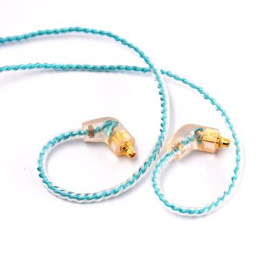 China Osteoconductive newcomer twisted earphone cable 3.5mm mmcx connector for MP3/SE215 and so on for sale