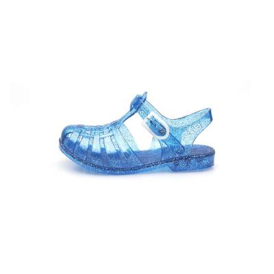 China Wholesale China Trade Waterproof End Toe Outdoor Sport Custom Sandals Shoes Summer Beach PVC Girls Transparent Kids Jelly Sandals for sale