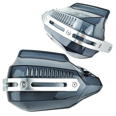 China Universal Motorcycle Windproof / Waterproof Handguard With Lights Motorcycle Hand Guard With LED Light for sale