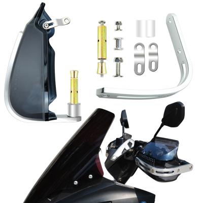China Windproof/Waterproof Motorcycles Handguards Handlebar Hand Brush Guards With LED Signals Seeing Turn Signal Light for sale