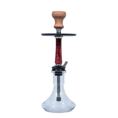 China Luxurious Middle Resin Shisha Hookah Straight Type 45cm Height for sale