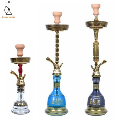 China Golden Color Glass Smoking Shisha Egypt Style All-Season 70cm Height for sale