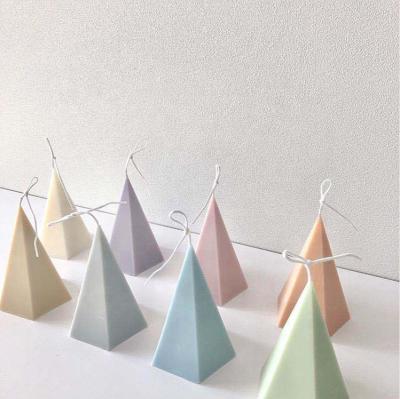 China Simple Nordic Pentagon Tapered Shape Art Soy Wax Candle Home Decor for sale