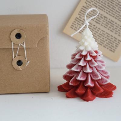China Creative Shape Home Scented Candles Christmas Tree Decoration Christmas Party Decoration Candles Supplies for sale