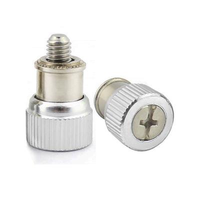 China Durable M3 M4 M5 M6 Inch Pf41 Pf15 Slot Knurling Knurling Knob Stainless Steel Carbon Fastener Board Floating Spring Loaded Screw for sale