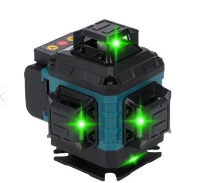 China High Quality 4D 12/16 Lines Green Line Laser Level For Ground Leveling With Magnetic Support With Remote Control lox tol 140*85*132mm for sale