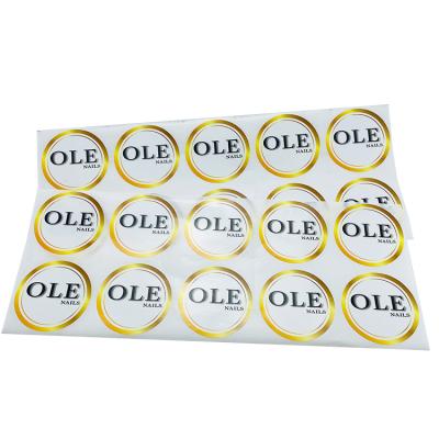 China Barcode Makers Customized Circular Waterproof Sticker Logo Label for sale