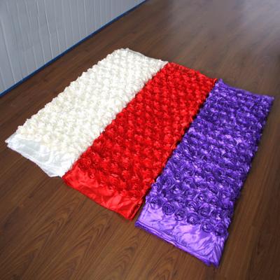 China Elegant Wedding Party Event Decoration 3D Stain Rosette Carpet For Wedding Stage Decoration for sale