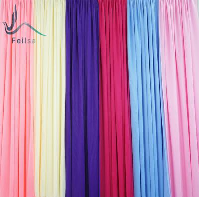 China Durable 100% Polyester Cotton Wedding Fabric Ice Silk Textile for sale