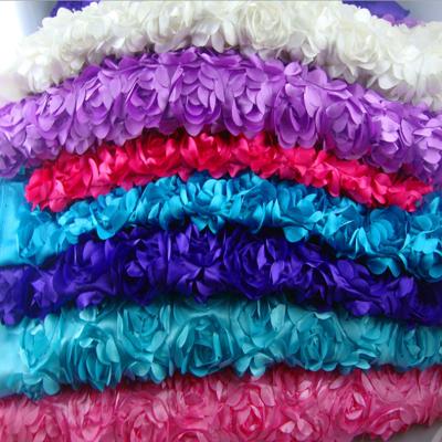 China For Wedding Banquet Event Party Wedding Props 3D Rose Carpet Aisle Carpet Runner Tablecloth 145cm Wide, for sale