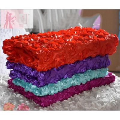 China To Wedding Banquet Event Party 3D Rose Petal Flower Wedding Carpet Aisle Runner For Wedding Hall for sale