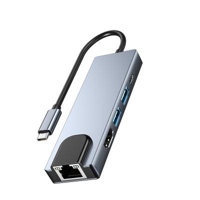 China High Speed Amazon Best Selling USB3.0 5Gbps 5 in 1 Docking Station High Speed 5 Gbps USB HUB Laptop Type C to USB HUB 5 IN 1 for sale