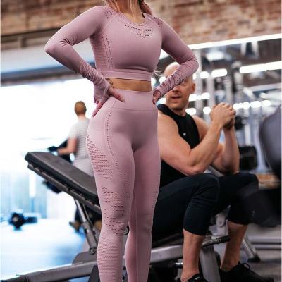 China Best Price 2021Jianbo Beautiful Breathable Colorful Seamless Wholesale Custom Seamless Yoga Clothes Set Neoprene for sale
