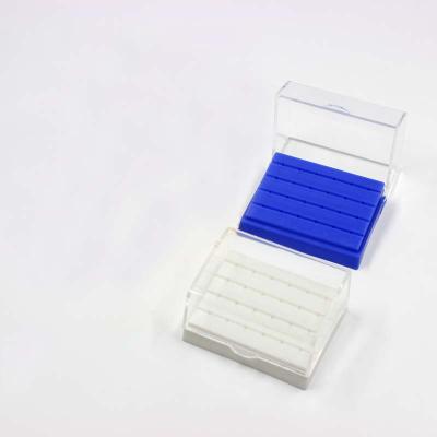 China Area Dental Dental Tool Desktop Plastic Dental Holder Box Specially Designed For High Speed Burs for sale