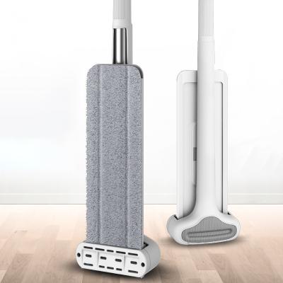 China Wholesale Viable Squeeze Magic Broom White Card Lazy Broom For Floor Home 360 Rotating Flat Floor Wash Mop for sale
