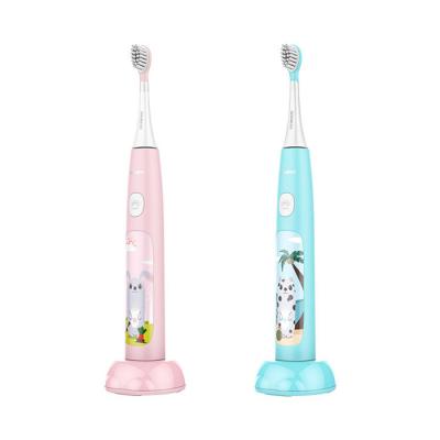 China Carga por inducción USB para niños cepillo de dientes sónico para niños IPX7 impermeable cepillo de dientes inteligente en venta