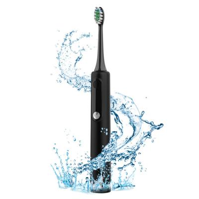 China Rechargeable Travel Vibration Automatic Sonic Electric Toothbrush with LCD for Adults for sale
