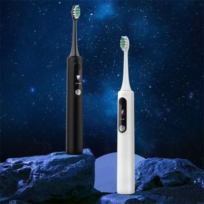 China Smart Display Lcd Screen Eco Friendly Sonic Smart Timer Adult Electric Toothbrush for sale