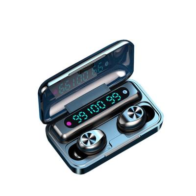 China OEM Earbuds F9with 2000mAh Powerank Genuine In-Ear Charging Case 3 LED Battery Display In-Ear Wireless Earphone with F9-10 powerbank for sale