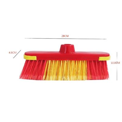 China Home Heavy Duty Brush Indoor Floor Cleaning Sweeping Broom Industrial Plastic Road Sweep Brush Broom with long handle for sale