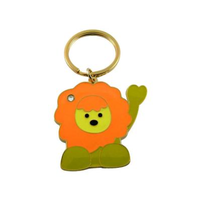 China Animal Custom Metal Keychains Vendor Promotional Cute Cartoon Key Ring Bespoke for sale