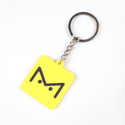 China Customize rubber pvc keychain Zinc Alloy Metal Key Rings Fashion Key Tags for sale