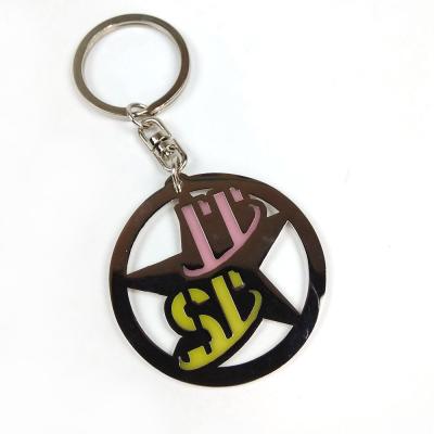 China Color Transparent Lacquer Promotional Keychain Vibrant Twist For Brand for sale