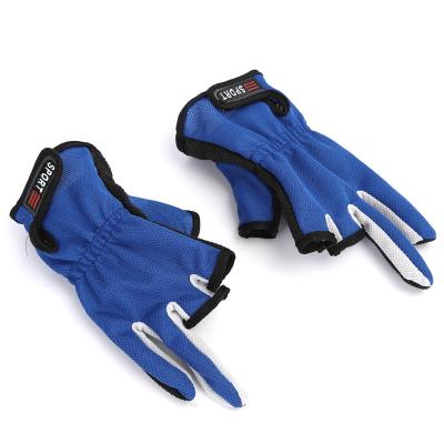 China Best Quality Non Slip Fishing Tool 3 Half-Finger Promotional Fishing Gloves Men Breathable Gloves for sale
