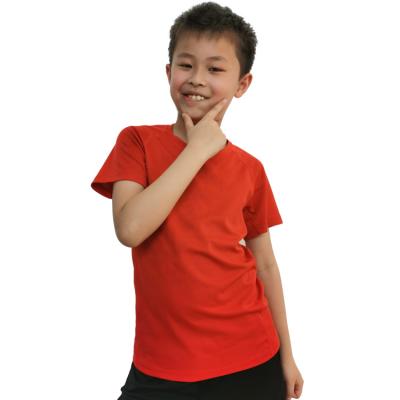 China Breathable Simple Plain Short Sleeve Girls T-shirts Boys Toddler Kids Pastel Color Stitches Summer Clothing for sale