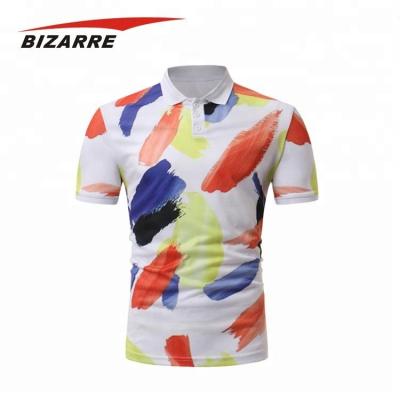 China Anti-pilling Best Quality Customized To Do All Over Sublimation Print Logo Or Pattern Polo Shirts For Men for sale