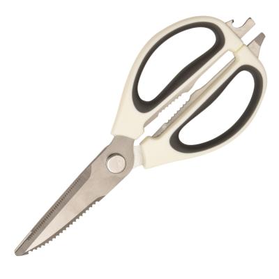 China Home Kitchen Universal 9.8 Inch Chicken Scissors Stainess Scissors 3Cr13 PP+TPR Steel Handle Kitchen Scissors for sale