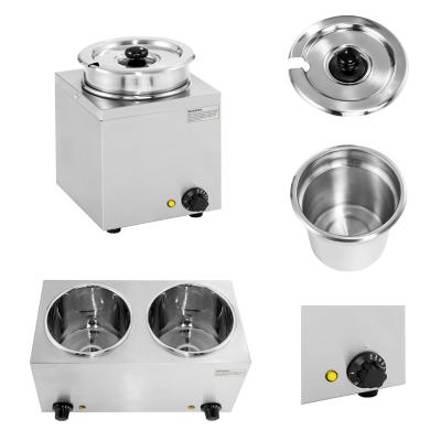 China Mechanism Style Snack Supplies Dual Chocolate and Ketchup Sauce Warmer Plastic or Stainless Steel Pump Dispenser for sale