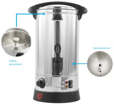 China Single or double wall restaurant wholesales electric stainless steel coffee percolator maker 220V for sale