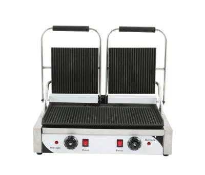 China Eco - Friendly Equipment For Restaurants Electric Single Touch Grill Sandwich Piastra Panini Maker for sale