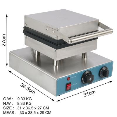 China Snacks Fast Food Non-Stick Outdoor Cooking Equipment Supplies 4 Slice Electric Belgian Iron Waffle Maker for sale