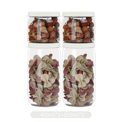 China Freshness Preservation TQVAI Glass Jar With Lid High Borosilicate Glass Jars Leakproof Coffee Canister Glass Food Container for sale