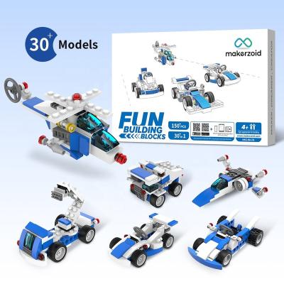 China Construction Toy Makerzoid Fun Building Blocks Sets For Kids 6+ Years, DIY Robot Fun Bricks Kids Toy, Educational Gift For Boys And Girls for sale