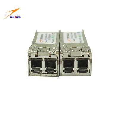 Cina modo del ricetrasmettitore a fibra ottica di gigabit 80km Gbic di 10G SFP 10 singolo in vendita
