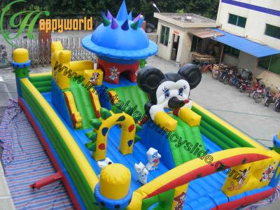 China Large Inflatable Mickey Mouse Bouncer Fun City For Amusement Parks for sale