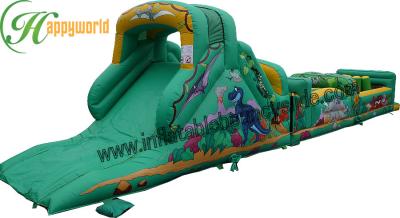 China Kids Jungle Inflatable Obstacle Course Bounce House For Rental Business for sale