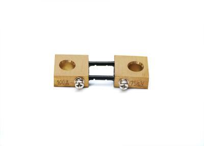 China High Precision Current Shunt Meter Shunt Resistor Metal Material 120% Rated Current for sale