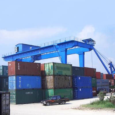 China Workshop Adjustable , Double Girder RMG Type 35 - 40.5t Ship Gantry Crane for sale