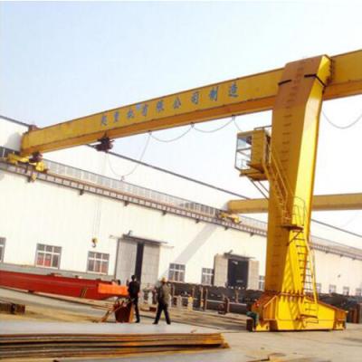 China 20 Ton Workshop Rail Mounted Semi Gantry Crane Mini Electric hoist for sale