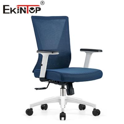 China De blauwe Ergonomische Regelbare Wapens van Mesh Office Desk Chair With Te koop